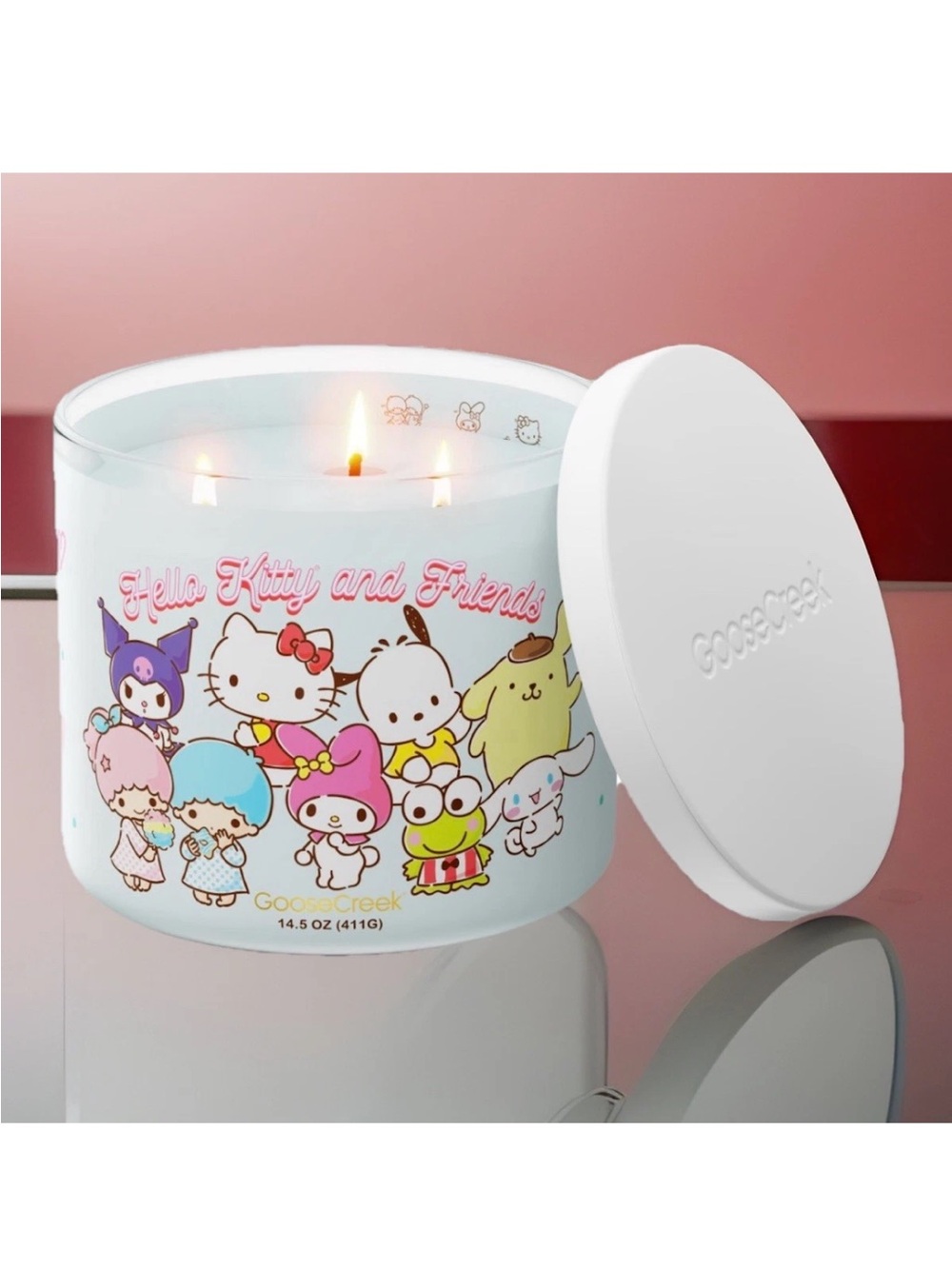 Goose Creek 3-Wick Candle- Hello Kitty- Hello Kitty & Friends   (14.5 oz)